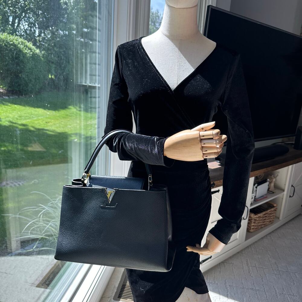 Louis Vuitton Capucines MM Noir - Picture 2 of 15